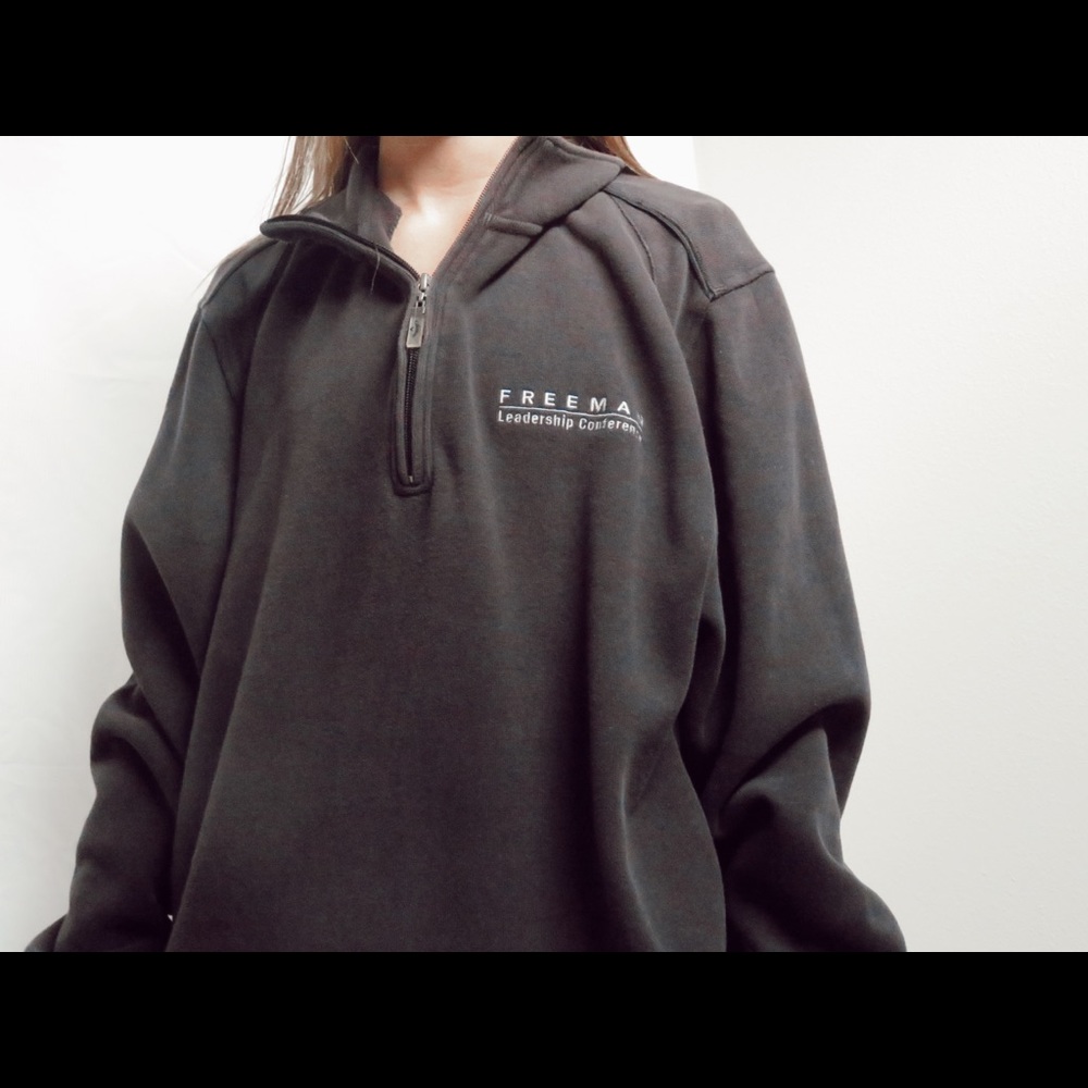black quarter zip